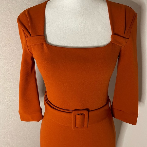 Vintage Chic Midi Dress Size 8 - Picture 4 of 11